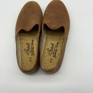 Sabah HANDMADE TURKISH SABAHS-BROWN LEATHER SLIP ON LOAFERS
